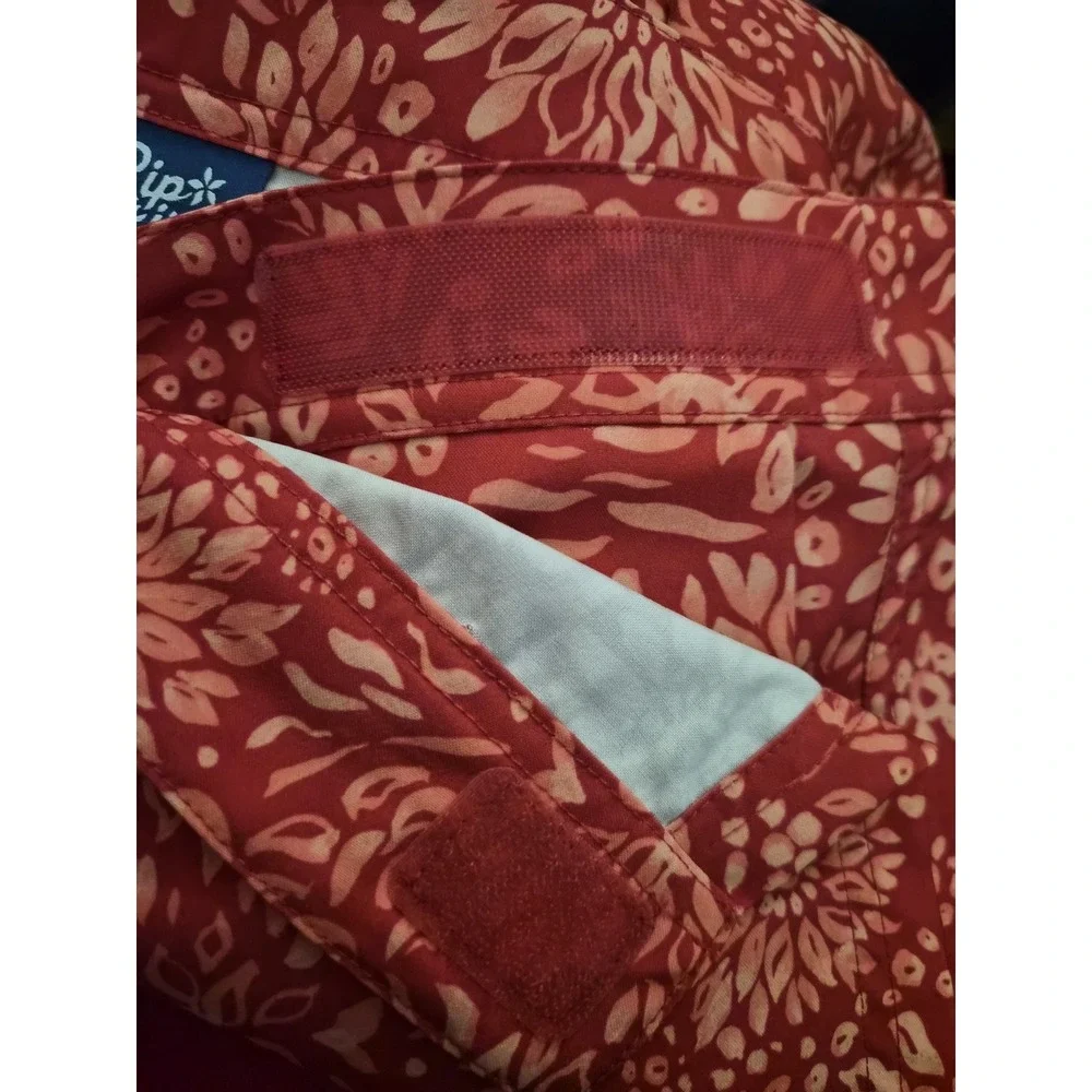 RipSkirt Hawaii Wrap Skirt Red Floral Print Wrap Easy Ope Travel Beach Size M - Picture 4 of 6